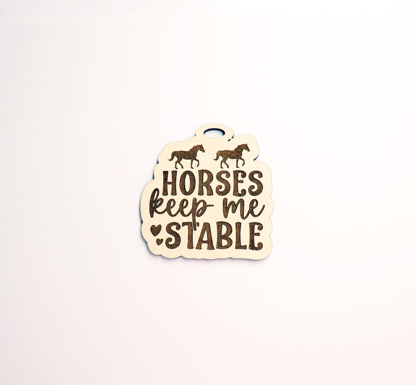 Horse car charm, car charm blanks, wood blanks