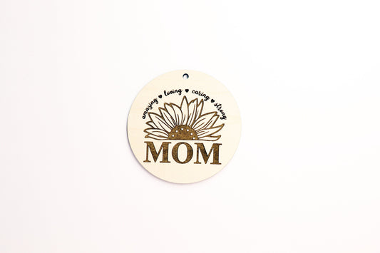 Car charm blank,  wood blanks, wood cutouts, mom car charm