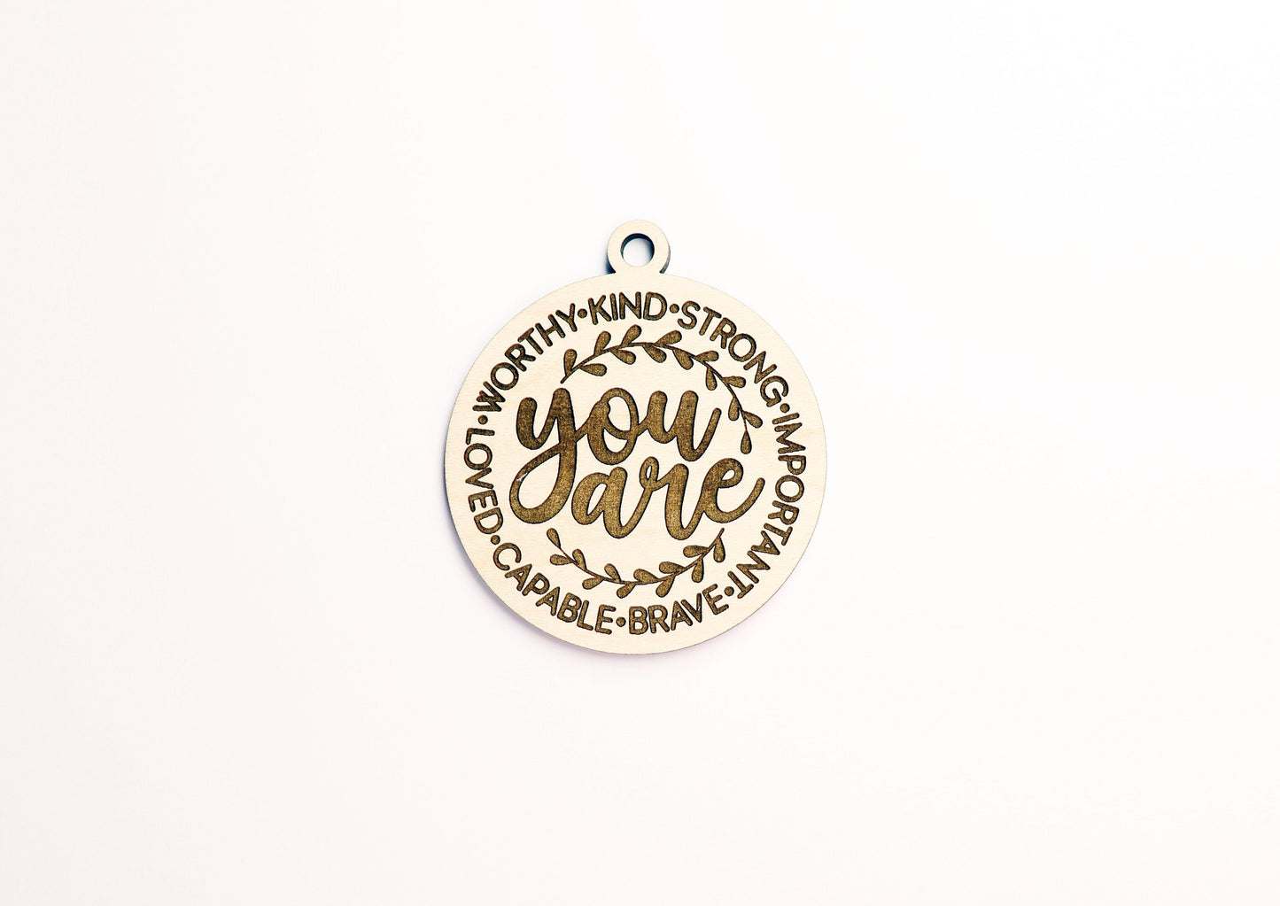 Motivational Car charm blank,  wood blanks, wood cutouts