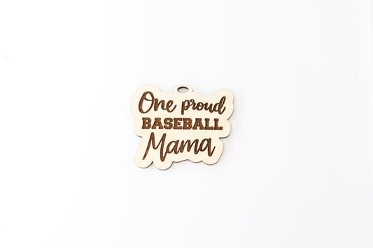 Baseball mom car charm, car charm blanks, wood blanks