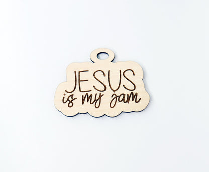 Jesus car charm blank,  wood blanks, wood cutouts