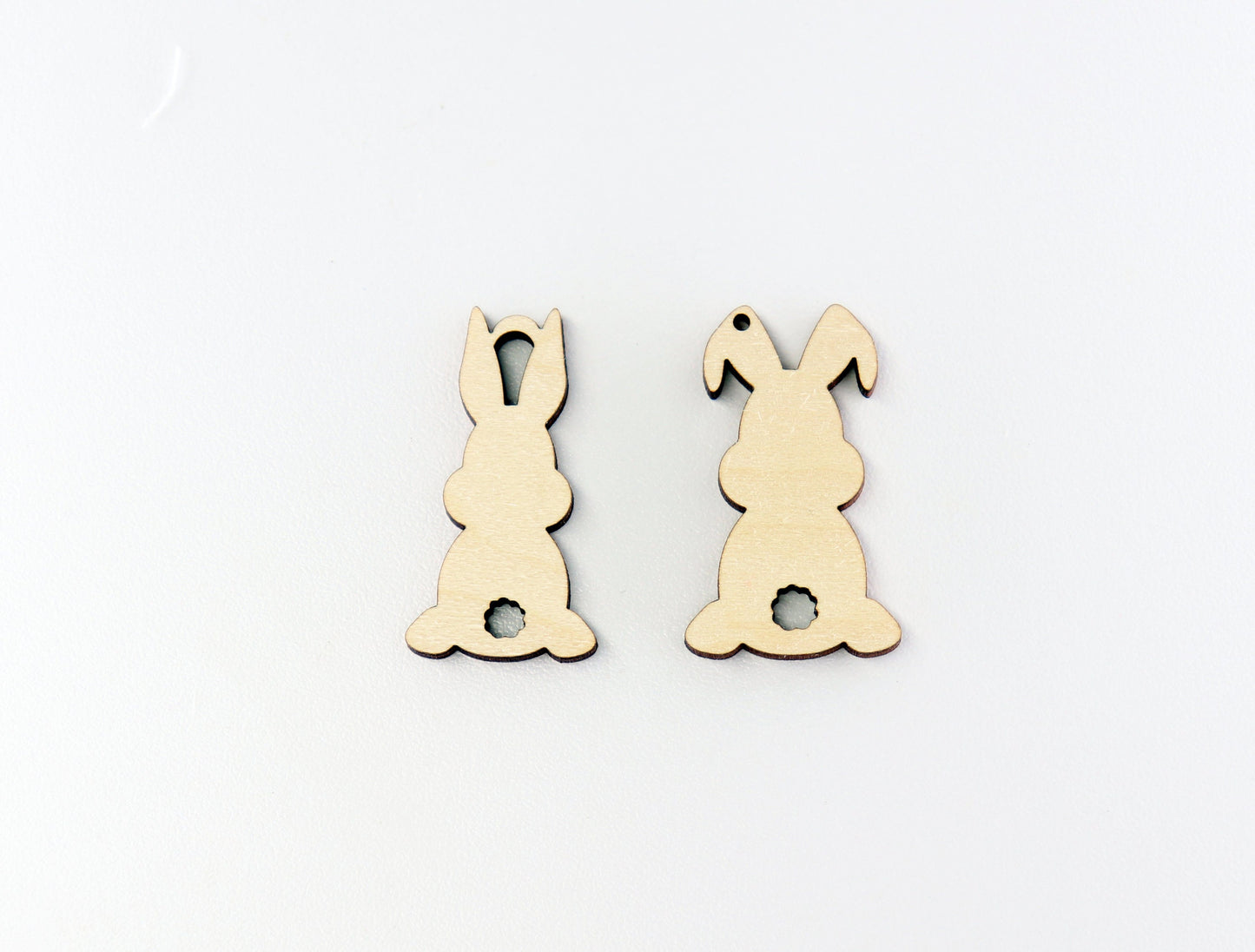 Bunny wood earring blanks, wood cutouts