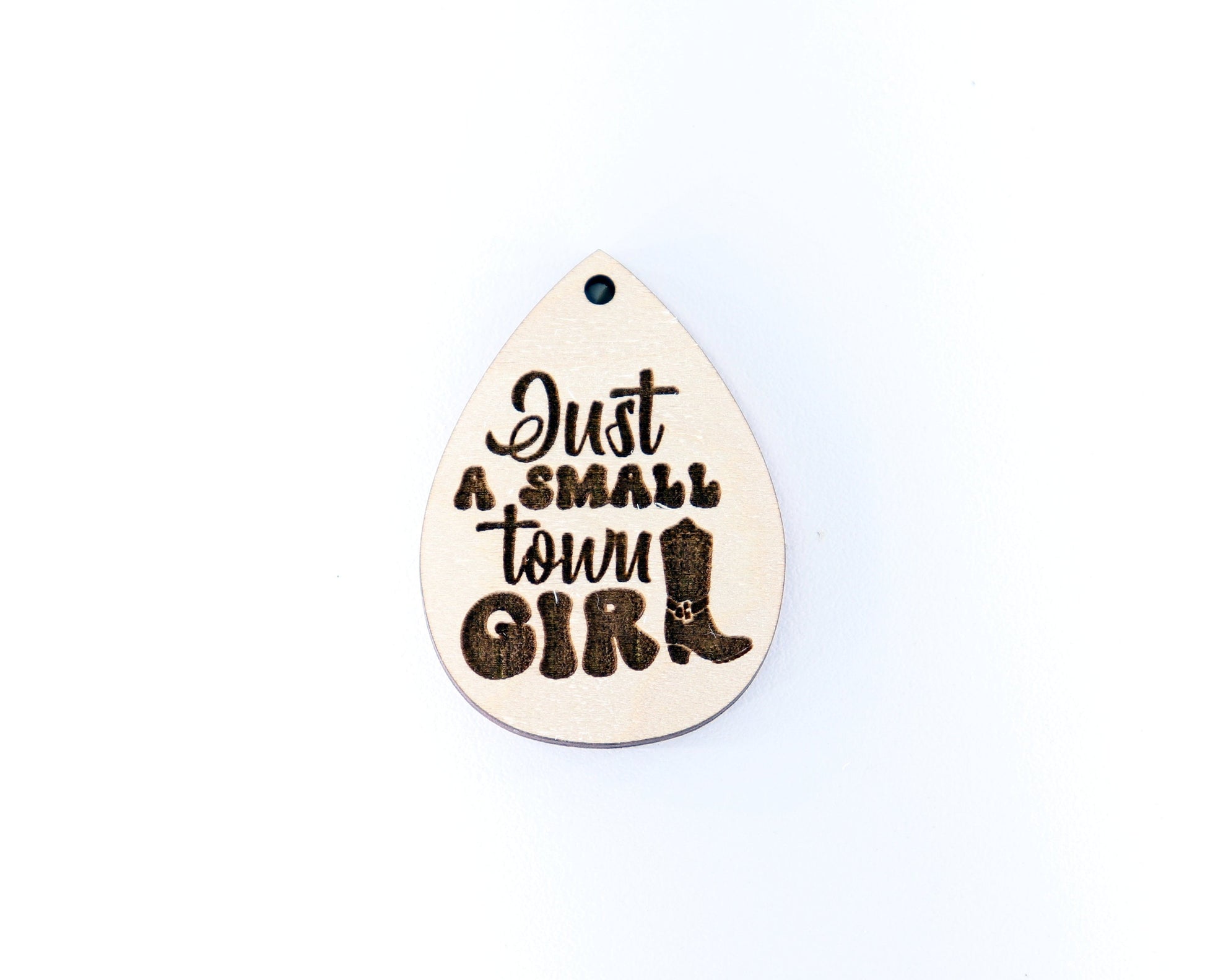 Small town girl  wood earring blanks, DIY earrings, earring blanks, sold per set