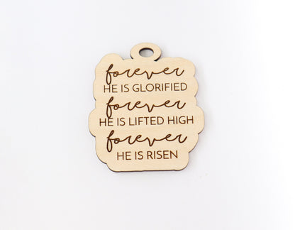 Forever car charm blank,  wood blanks, wood cutouts