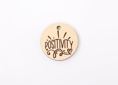 Bracelet blanks, positivity bracelet charm, wood blanks, DIY wristlets