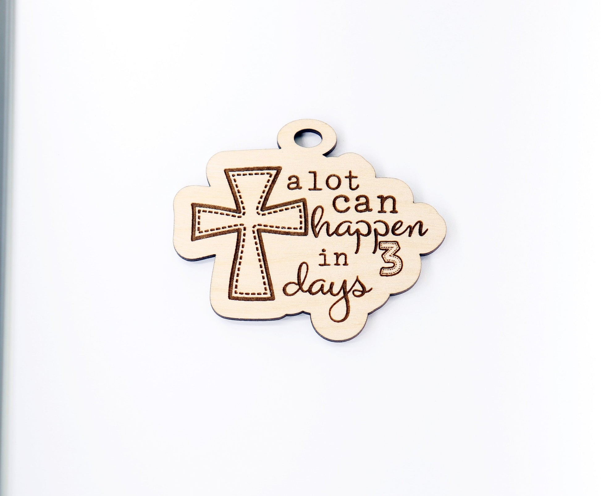 Religious car charm blank,  wood blanks, wood cutouts