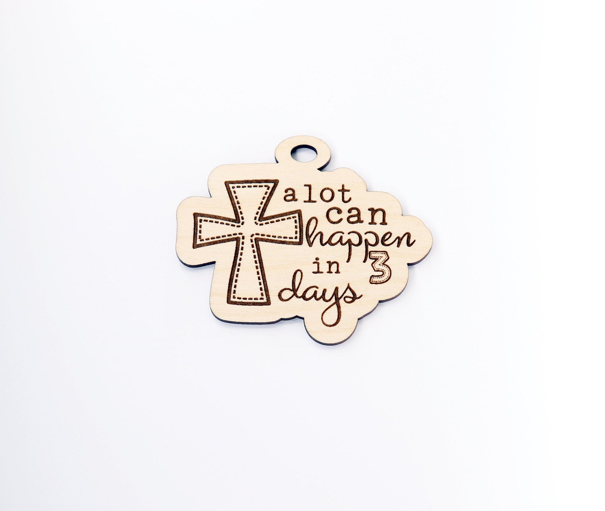 Religious car charm blank,  wood blanks, wood cutouts