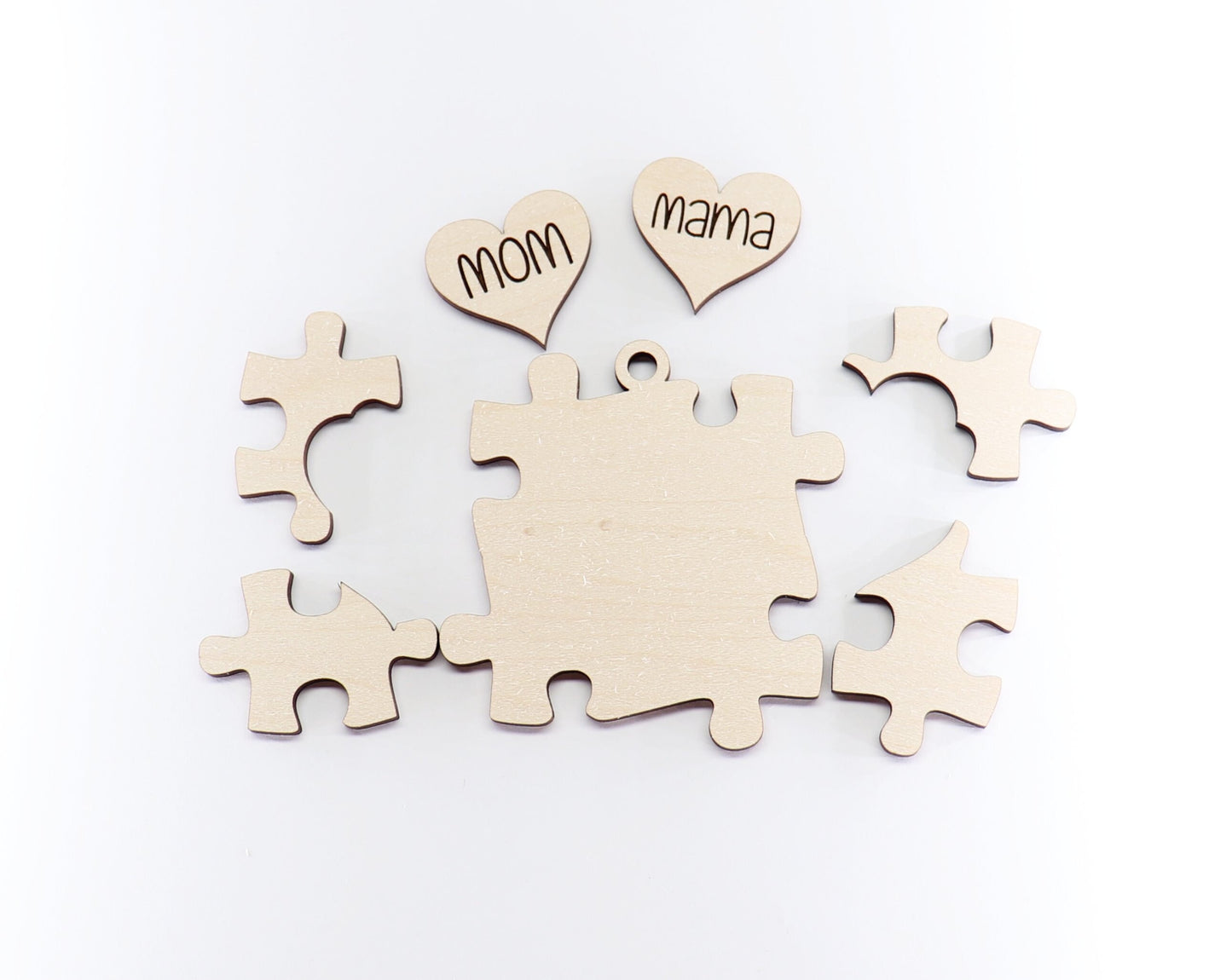 Autism Mama Car charm blank,  wood blanks, wood cutouts