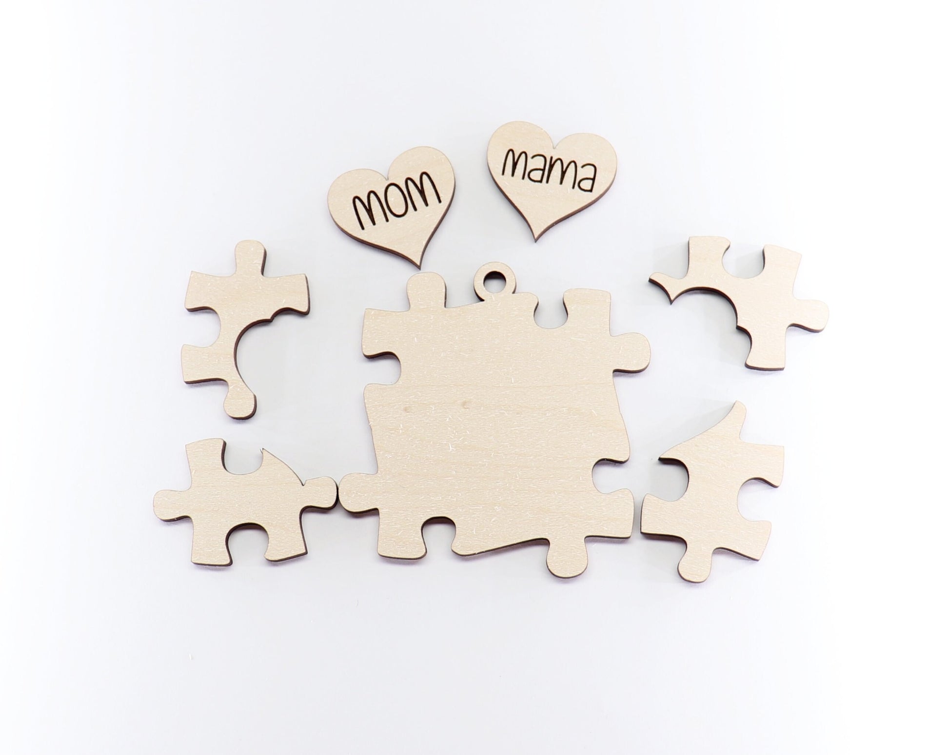 Autism Mama Car charm blank,  wood blanks, wood cutouts