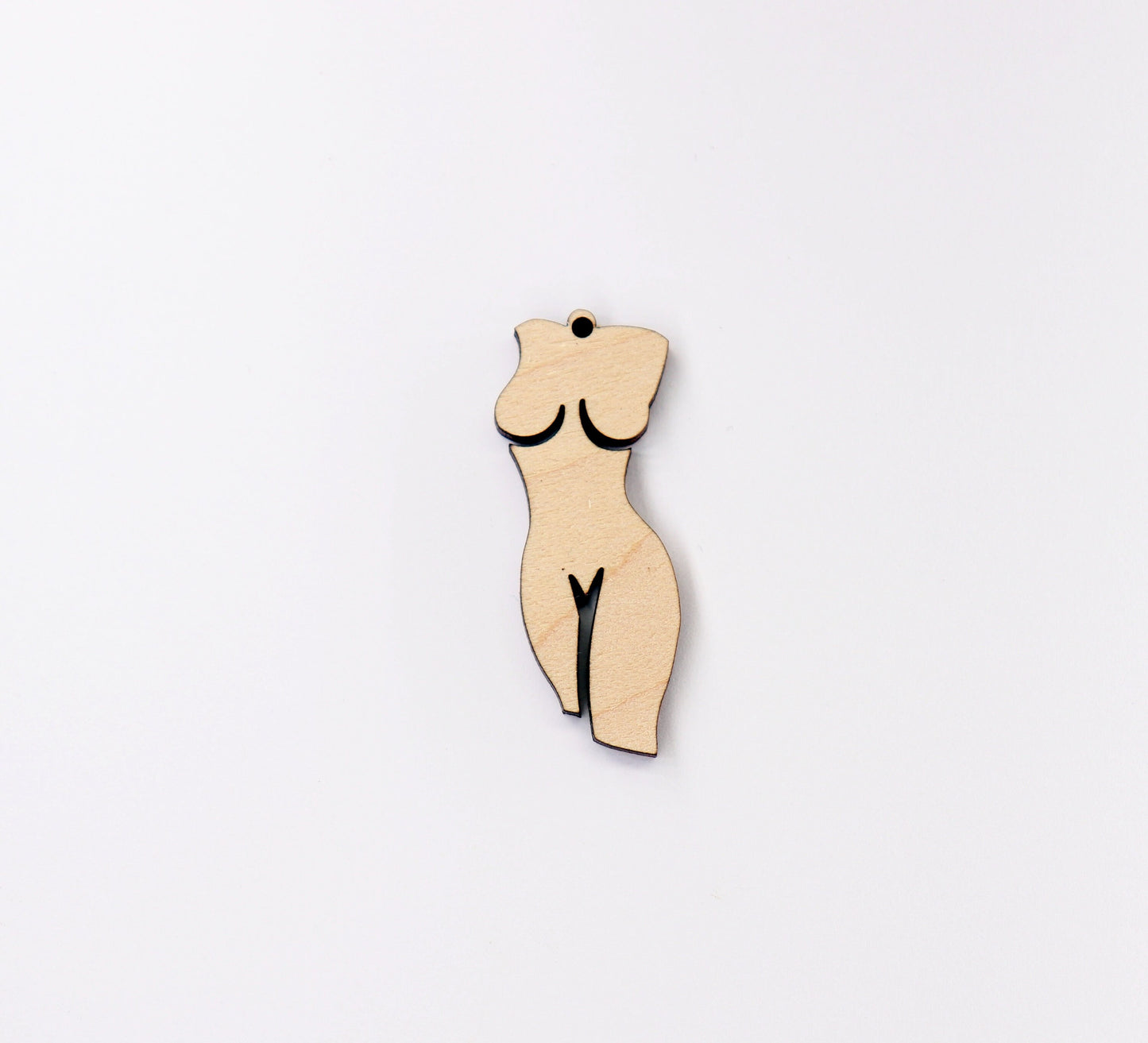 Female body Wood Earring blanks, wood blanks, DIY earrings