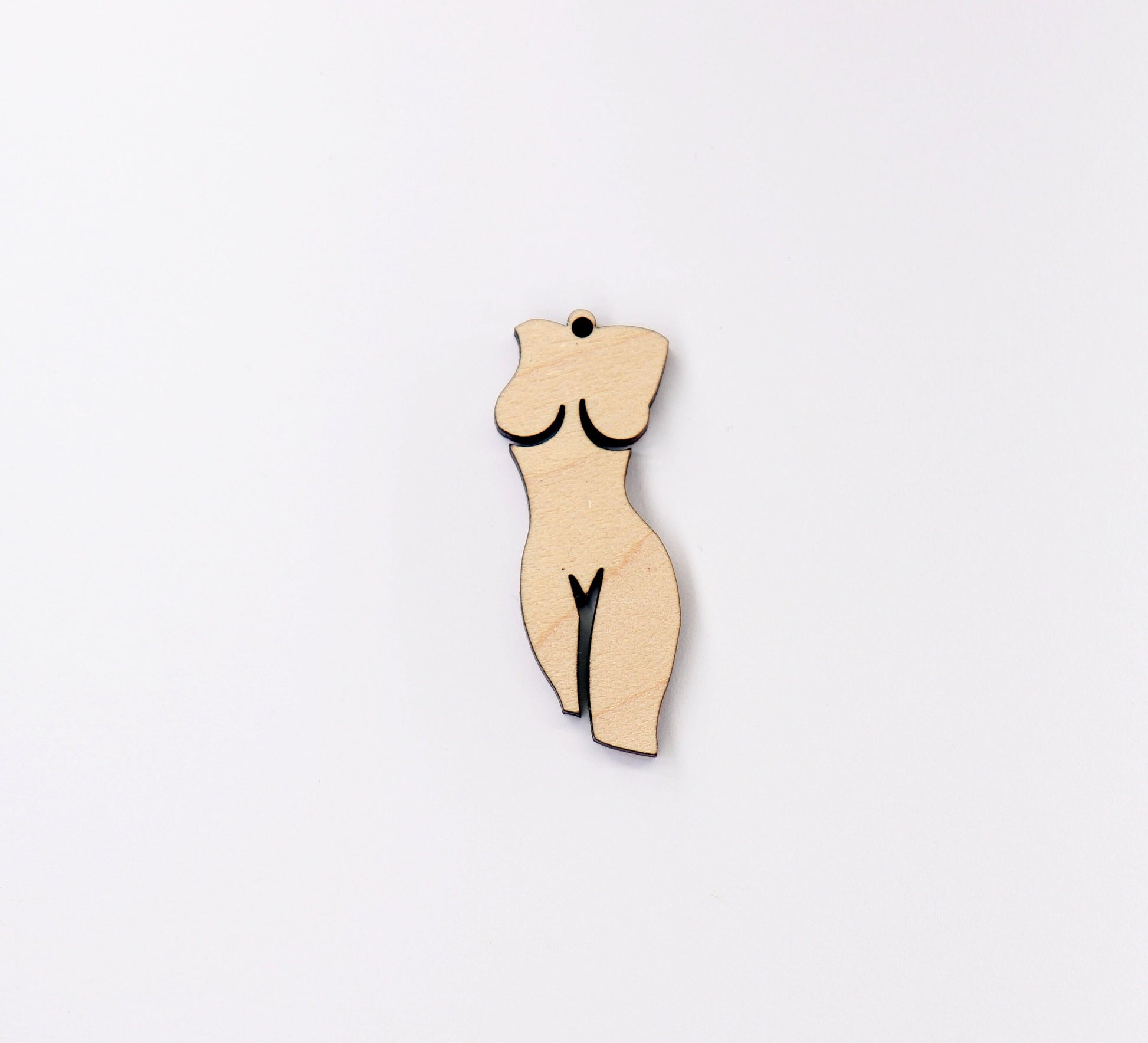 Female body Wood Earring blanks, wood blanks, DIY earrings