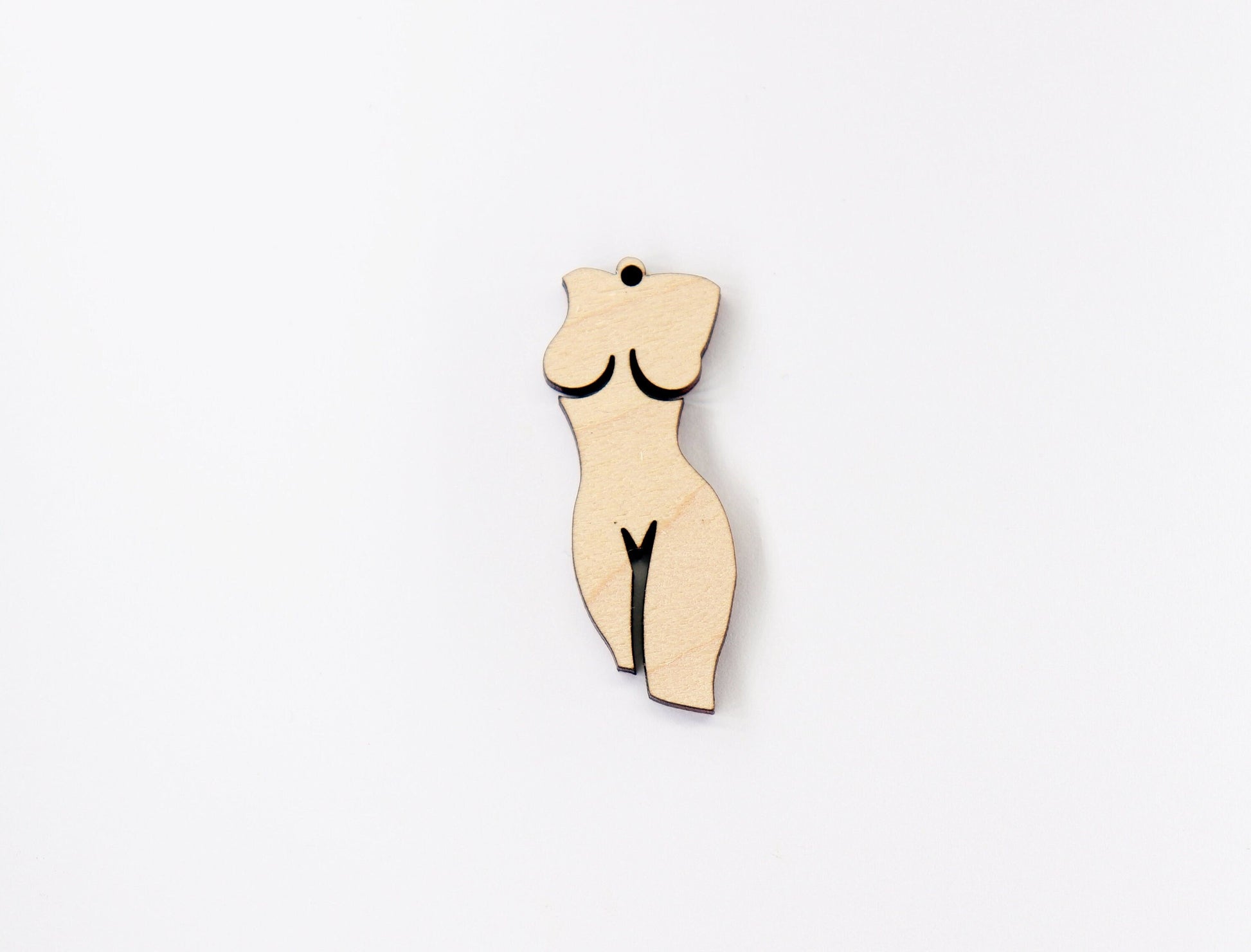 Female body Wood Earring blanks, wood blanks, DIY earrings