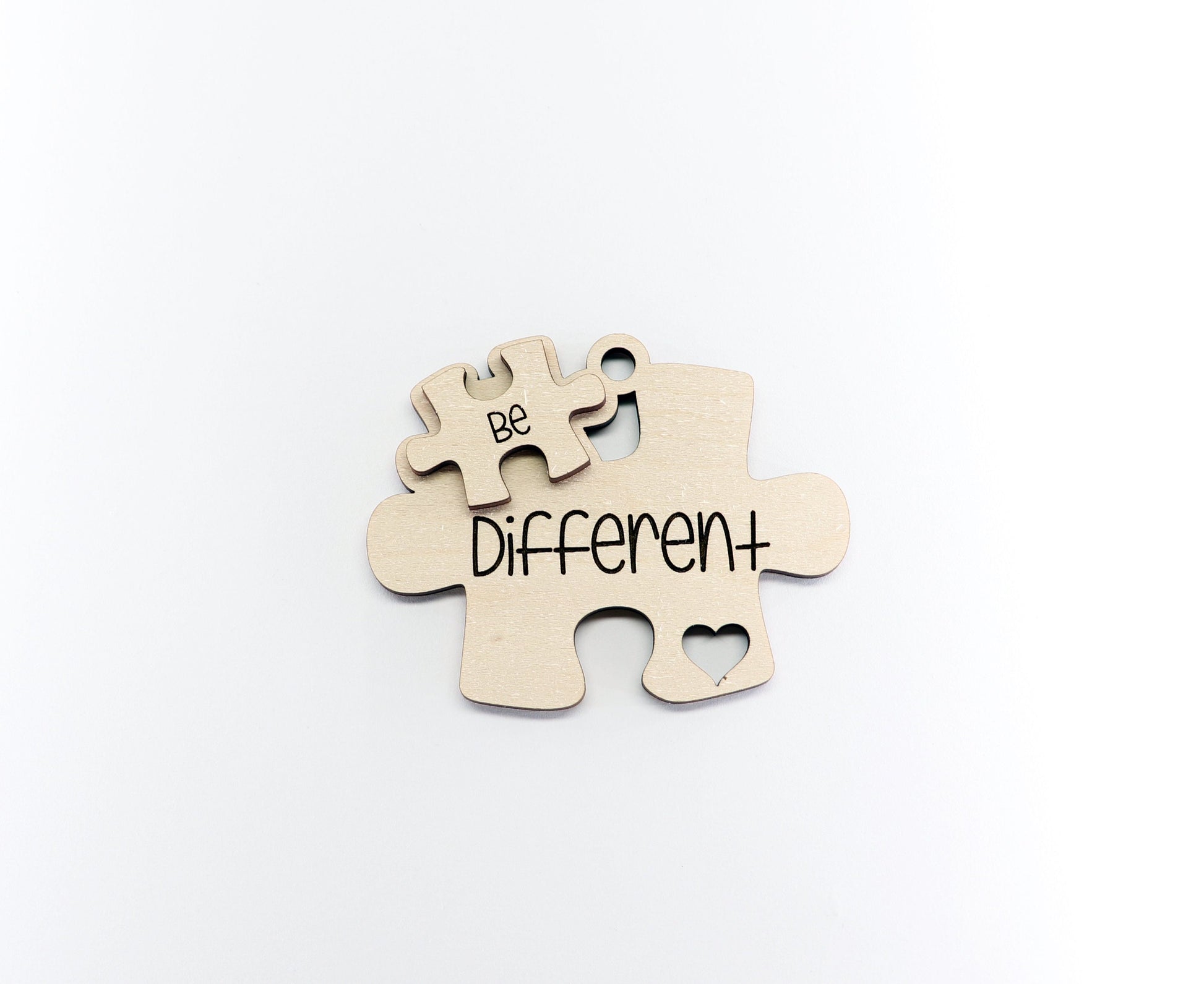 Be different Autism Car charm blank,  wood blanks, wood cutouts