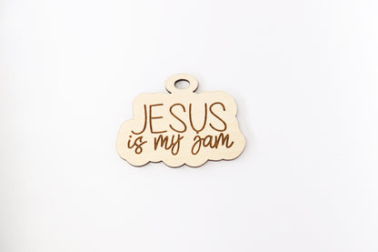 Jesus car charm blank,  wood blanks, wood cutouts