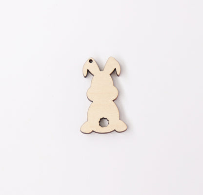 Bunny wood earring blanks, wood cutouts