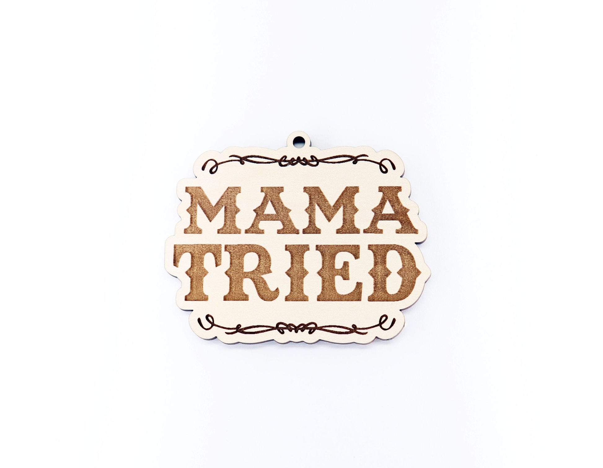 Mama tried charm blank,  wood blanks, wood cutouts