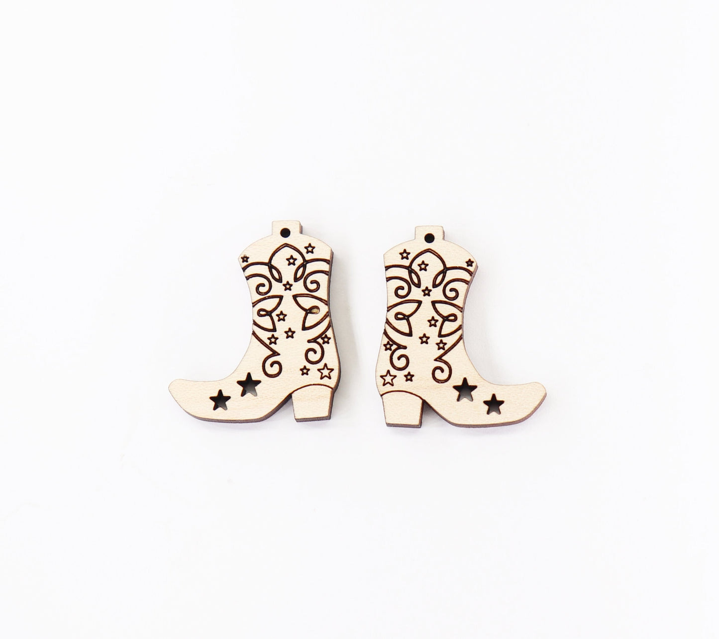 Boot earring blanks, DIY earrings, earring blanks, sold per set