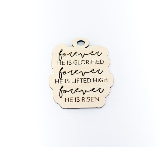 Forever car charm blank,  wood blanks, wood cutouts