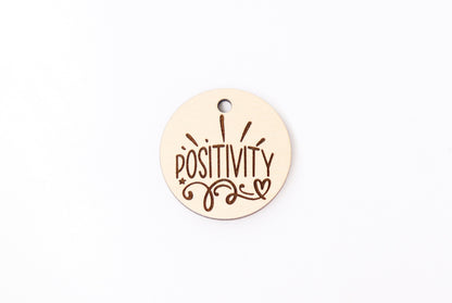 Bracelet blanks, positivity bracelet charm, wood blanks, DIY wristlets