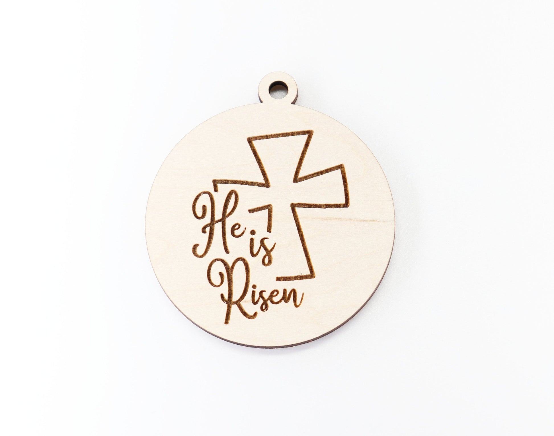 He is risen car charm blank,  wood blanks