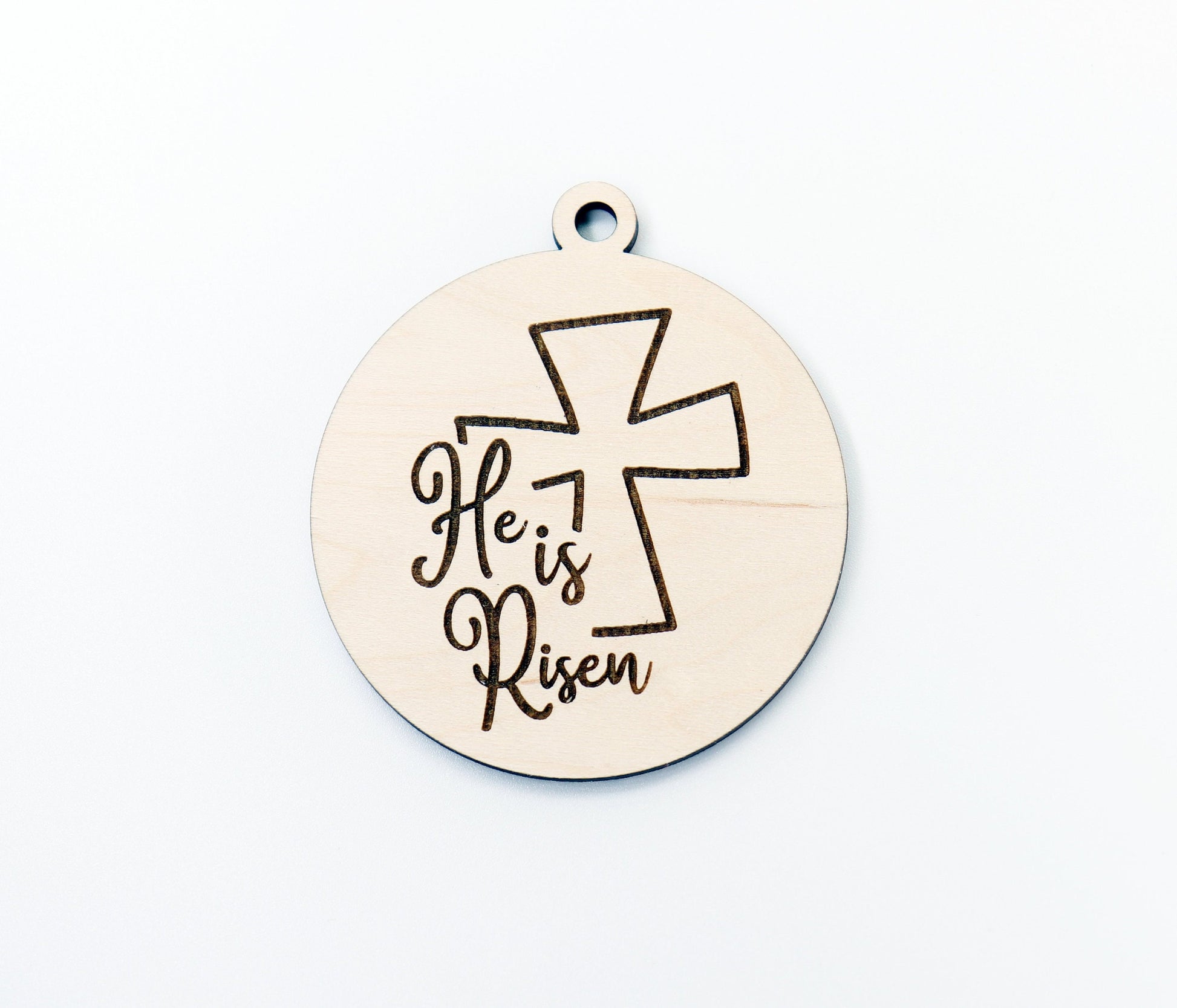 He is risen car charm blank,  wood blanks