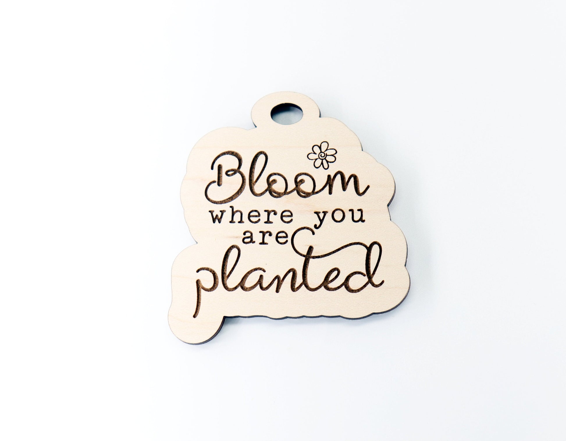 Bloom car charm blank,  wood blanks