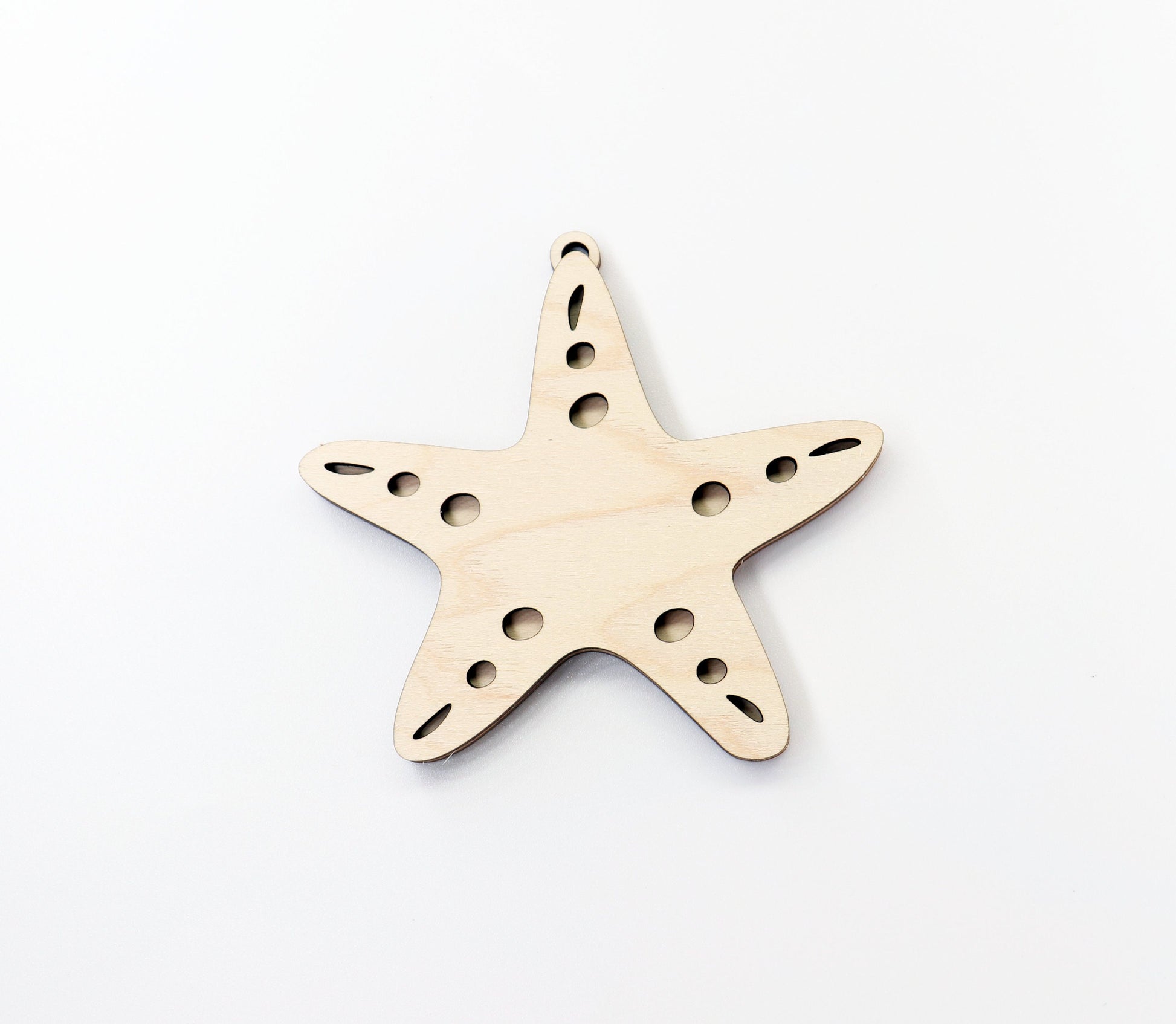 2 Layer Starfish car charm,  wood blanks, wood cutouts, starfish cutouts