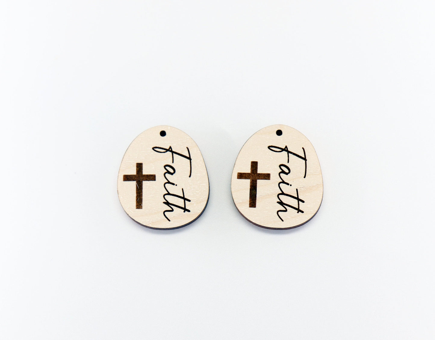 Faith Earring blanks, wood blanks, DIY earrings