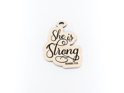 She is strong charm blank,  wood blanks, wood cutouts