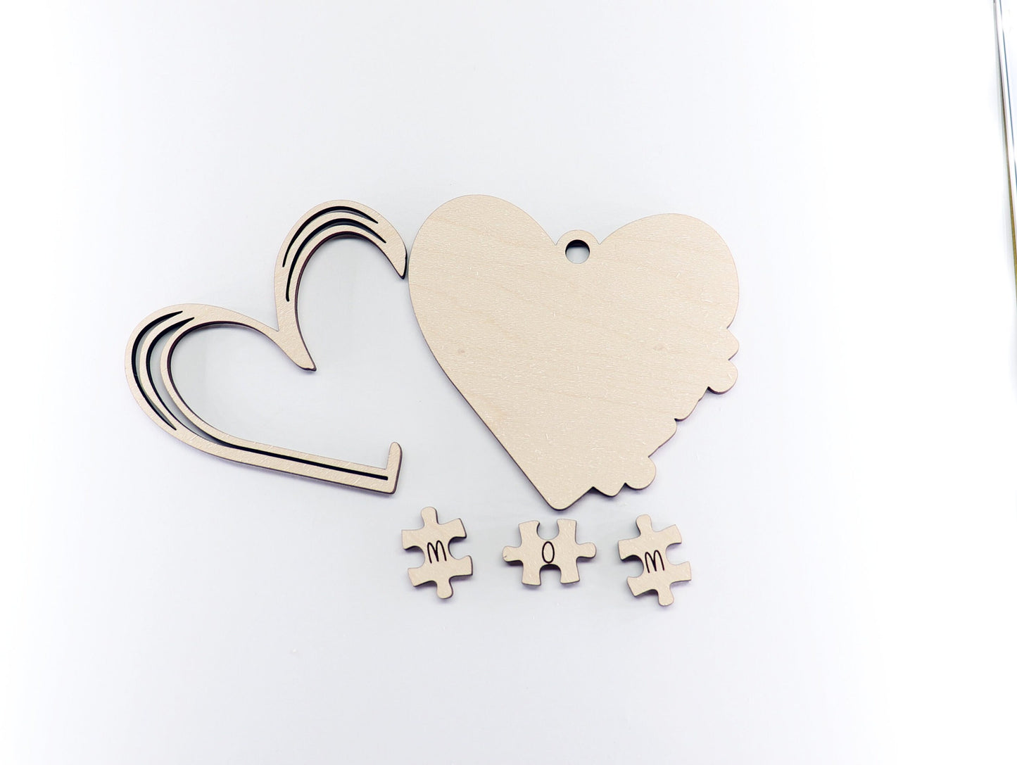 Autism Mom Car charm blank,  wood blanks, wood cutouts