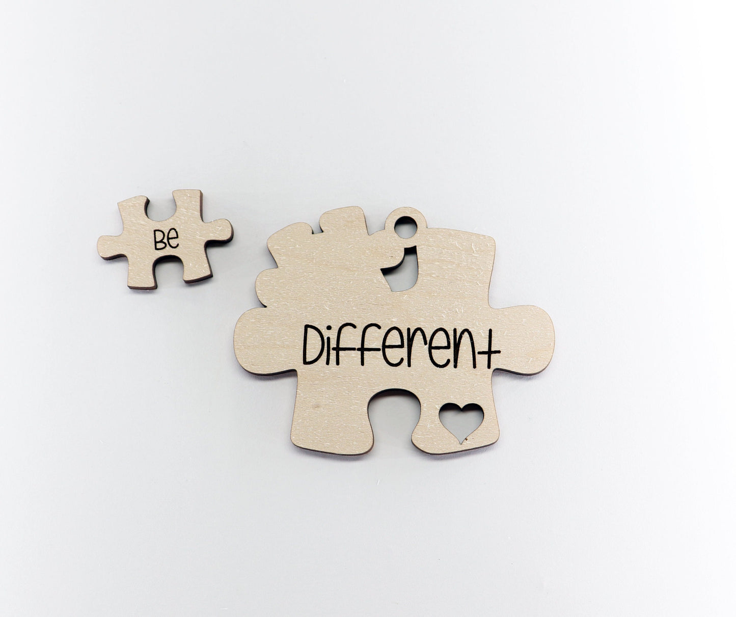 Be different Autism Car charm blank,  wood blanks, wood cutouts