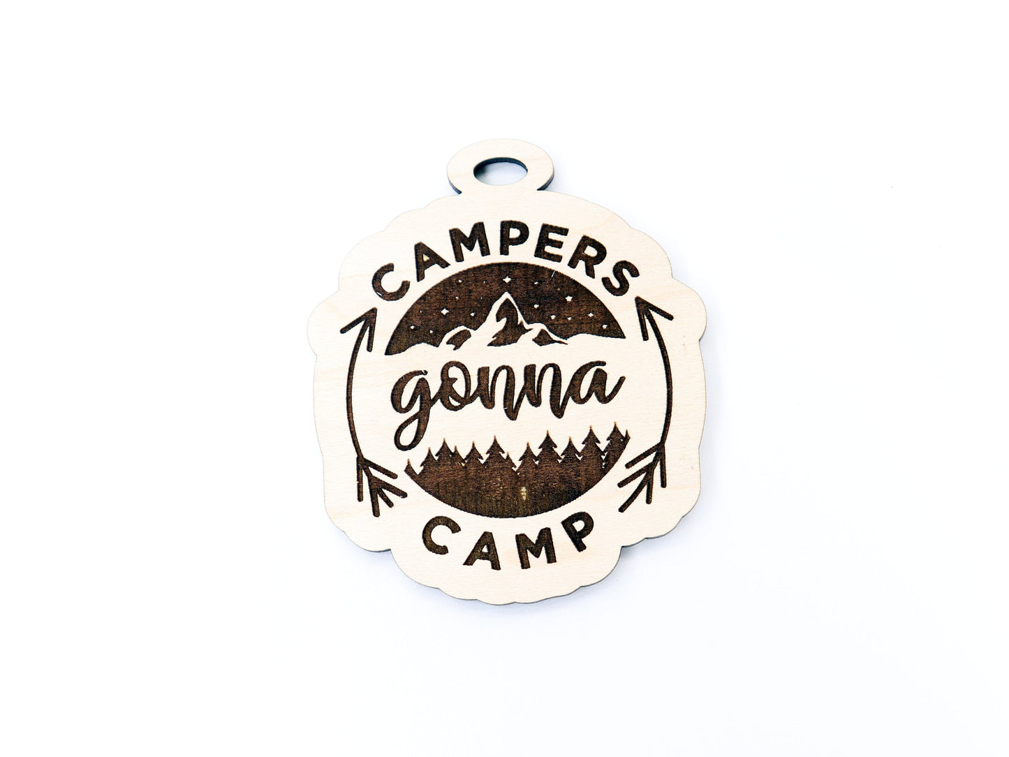 Campers gonna camp car charm blank, wood blanks, wood cutouts