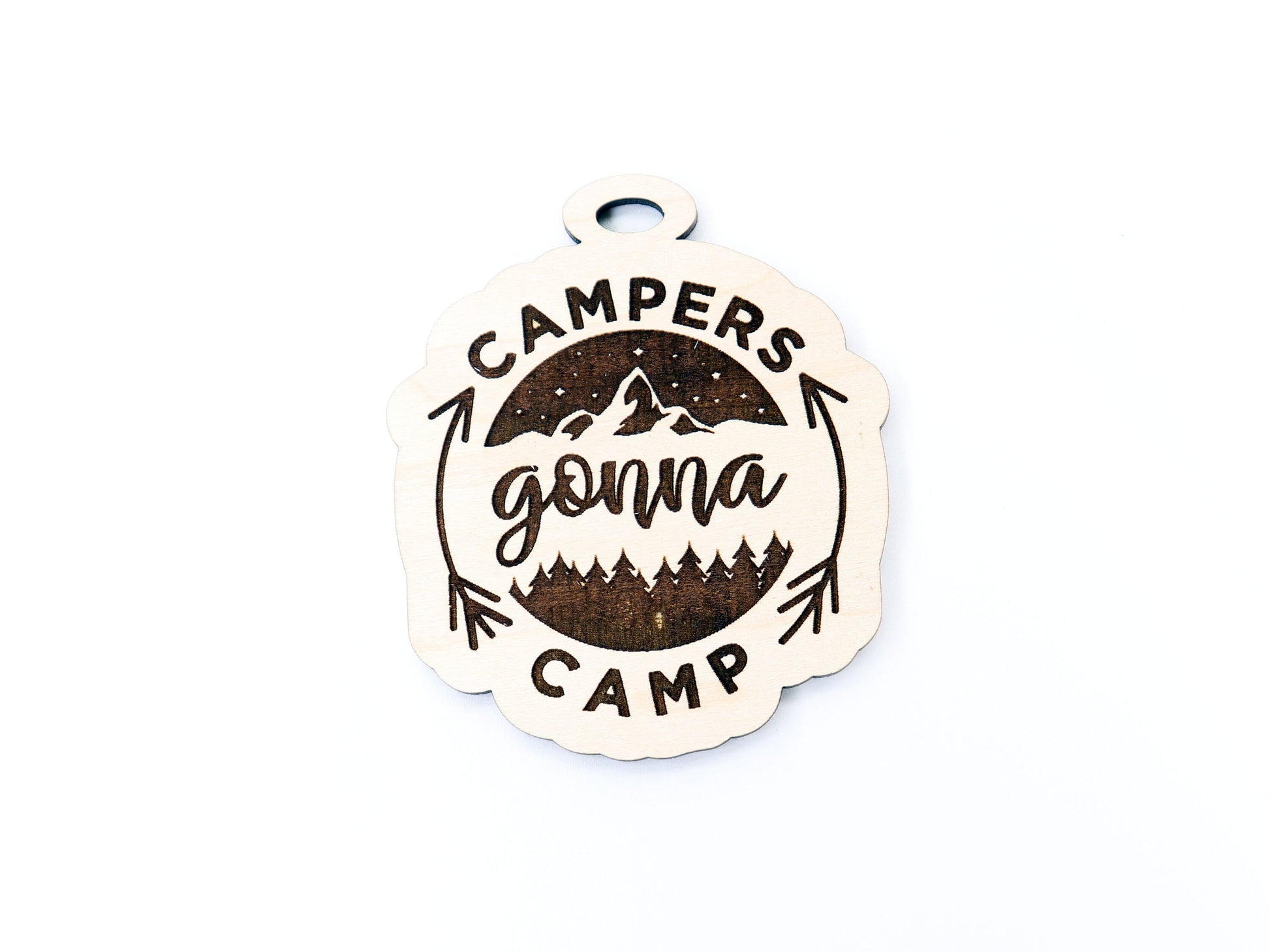 Campers gonna camp car charm blank, wood blanks, wood cutouts