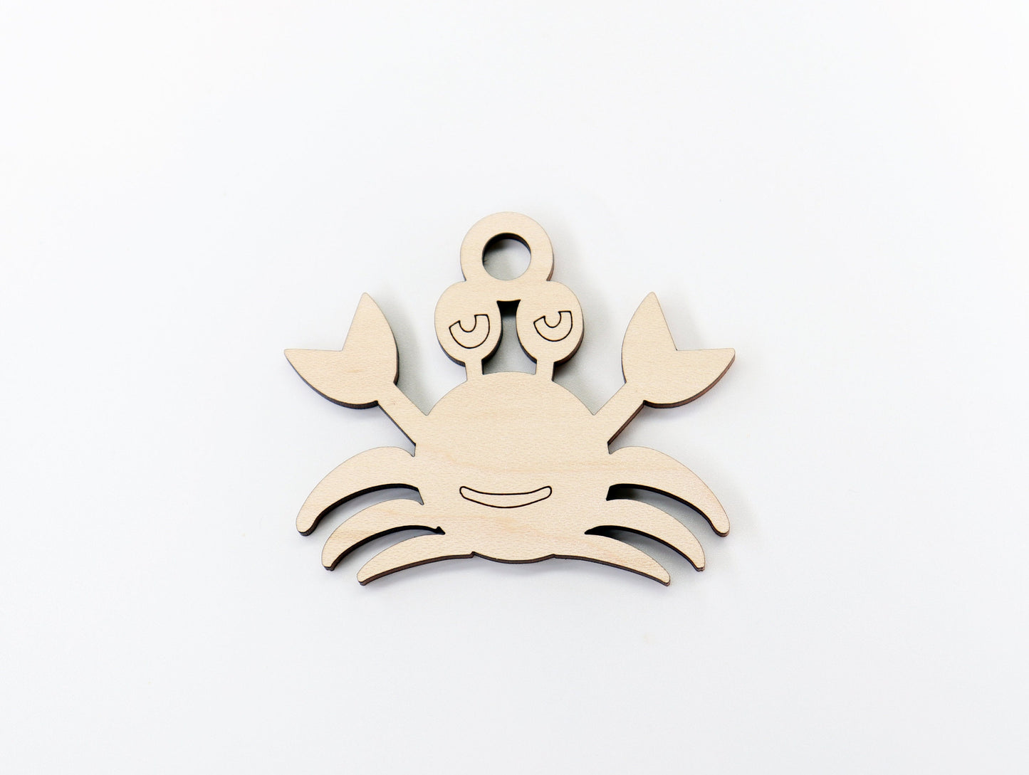 Crab car charm,  wood blanks, wood cutouts, crab cutouts