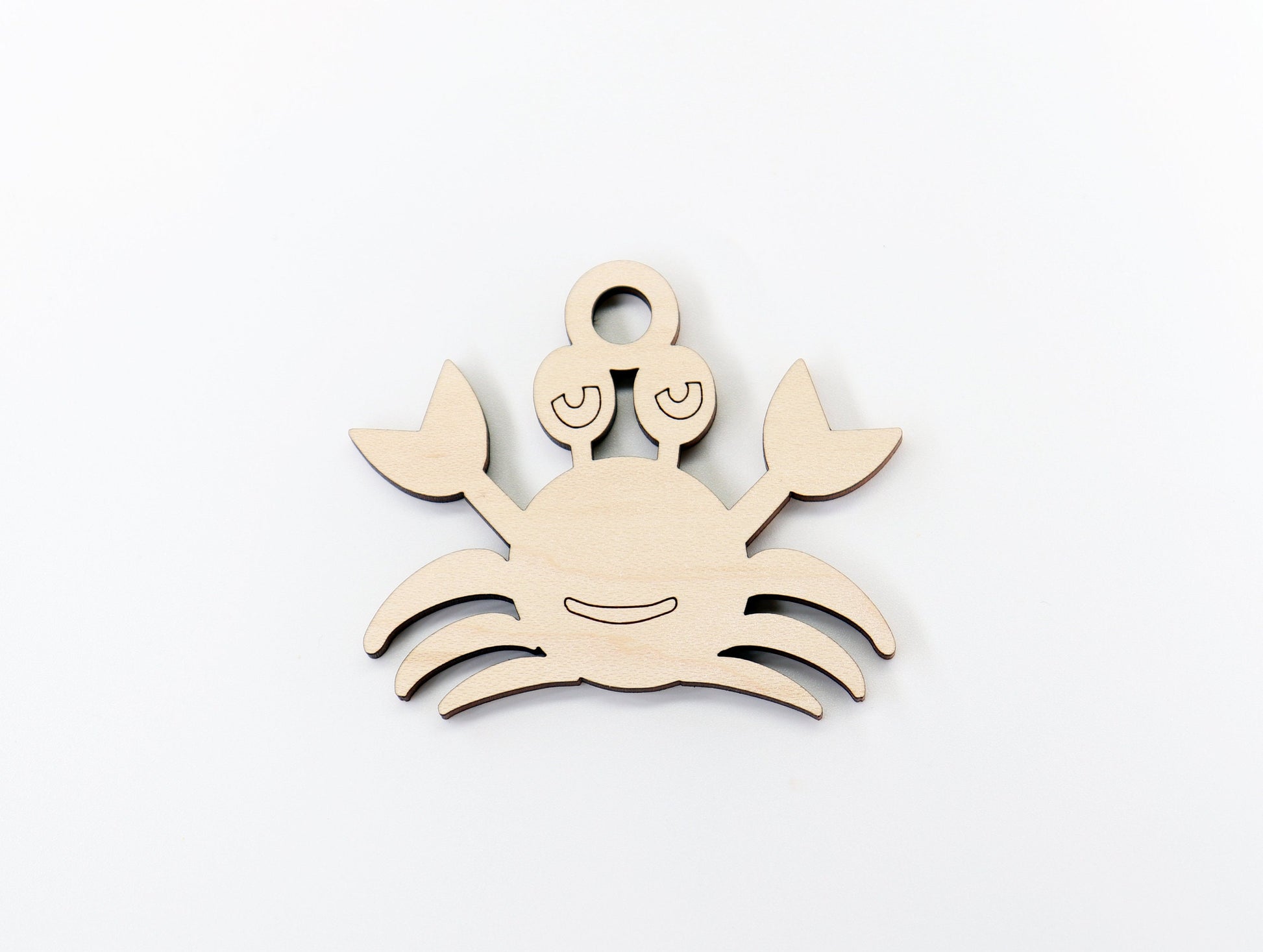 Crab car charm,  wood blanks, wood cutouts, crab cutouts