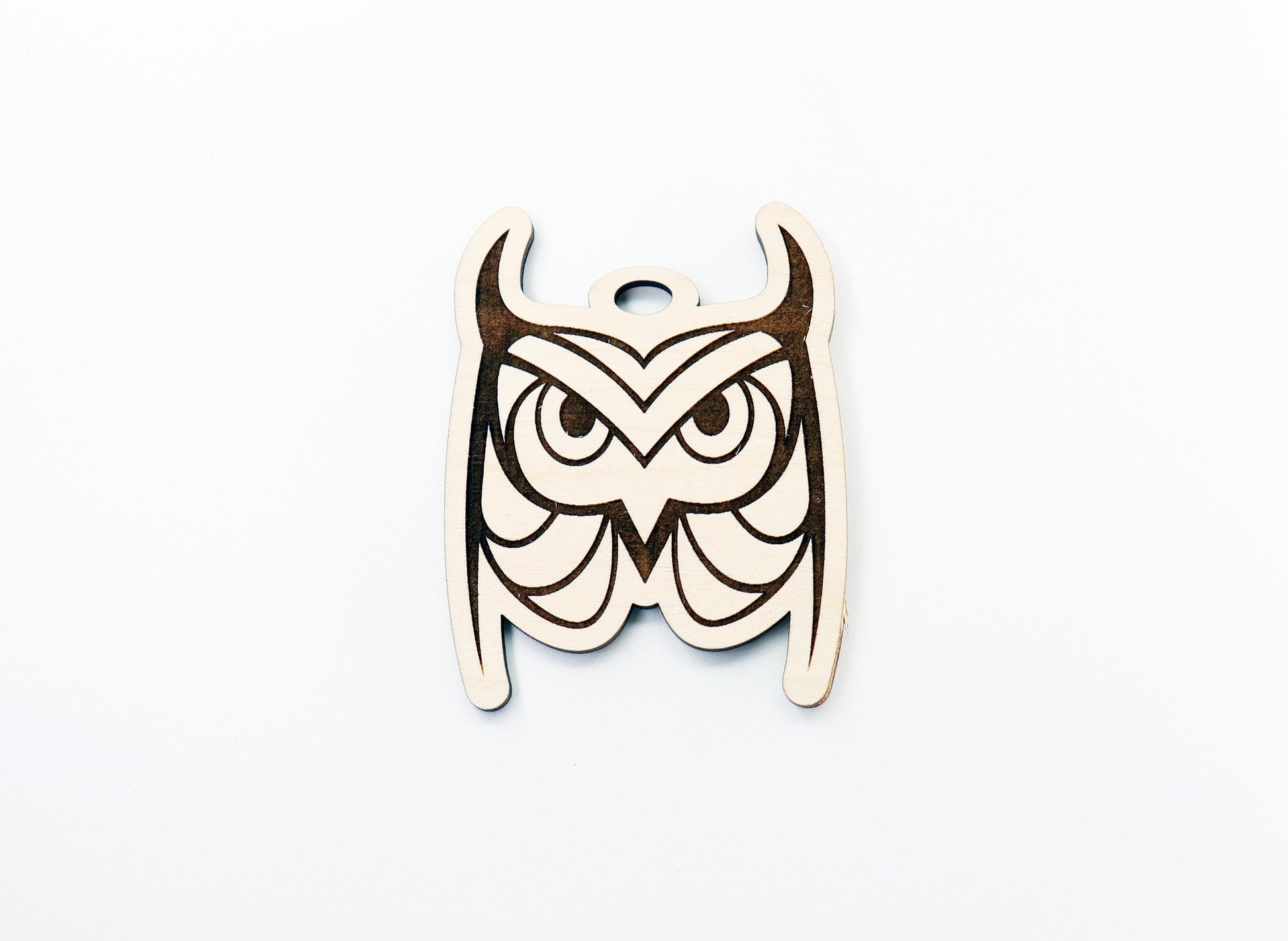 Owl car charm, car charm blank, wood blanks, wood cutouts