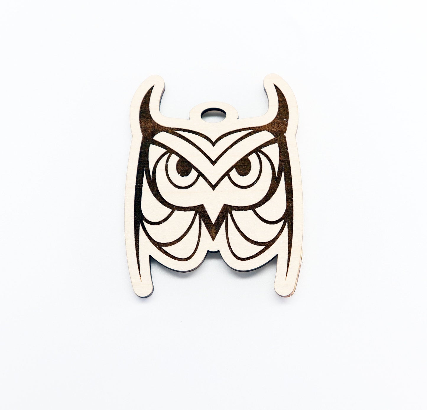 Owl car charm, car charm blank, wood blanks, wood cutouts