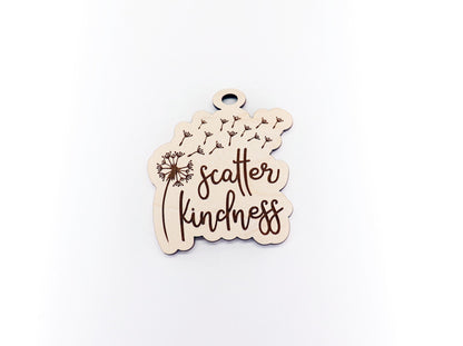 Kindness Car charm blank,  wood blanks, wood cutouts