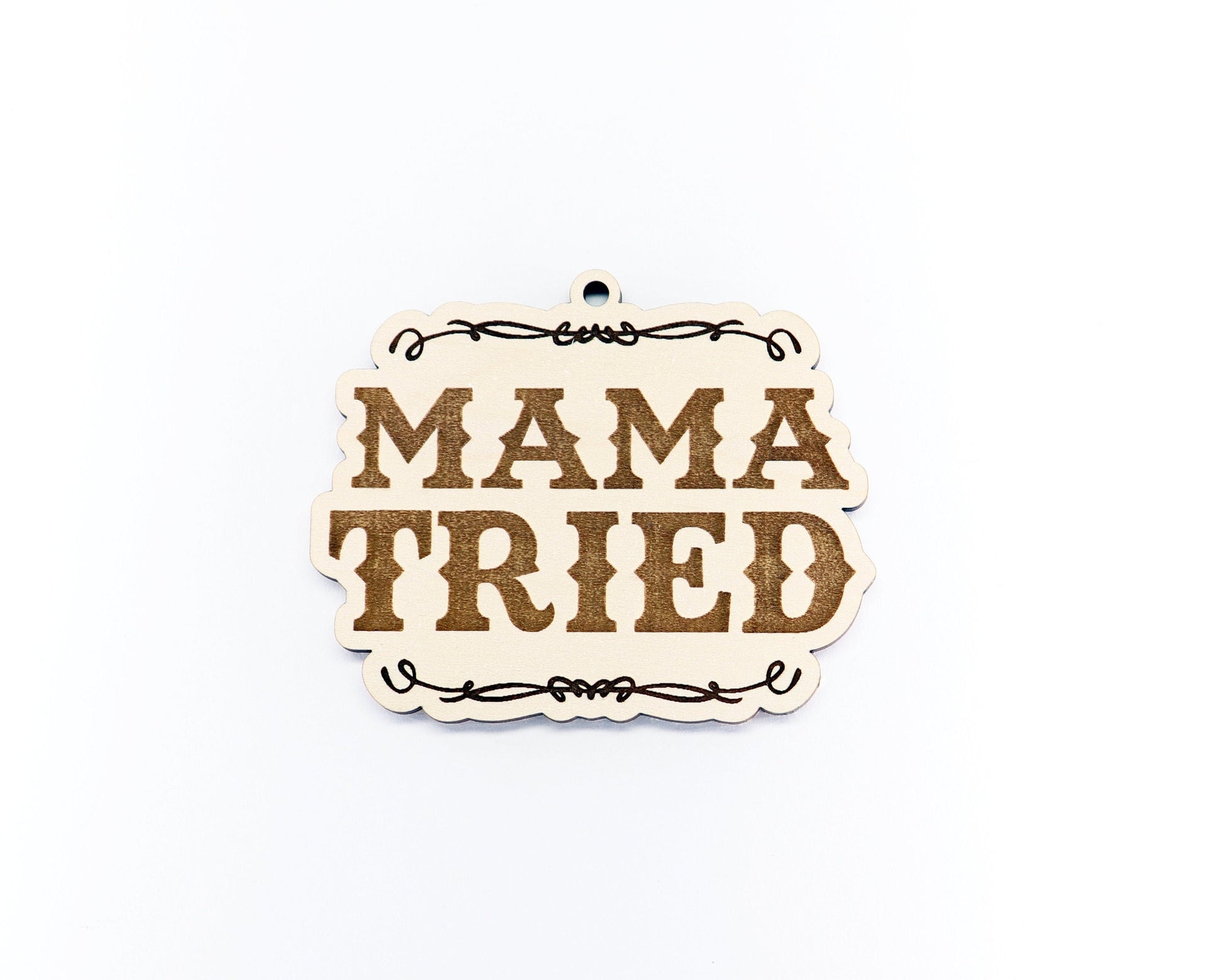 Mama tried charm blank,  wood blanks, wood cutouts