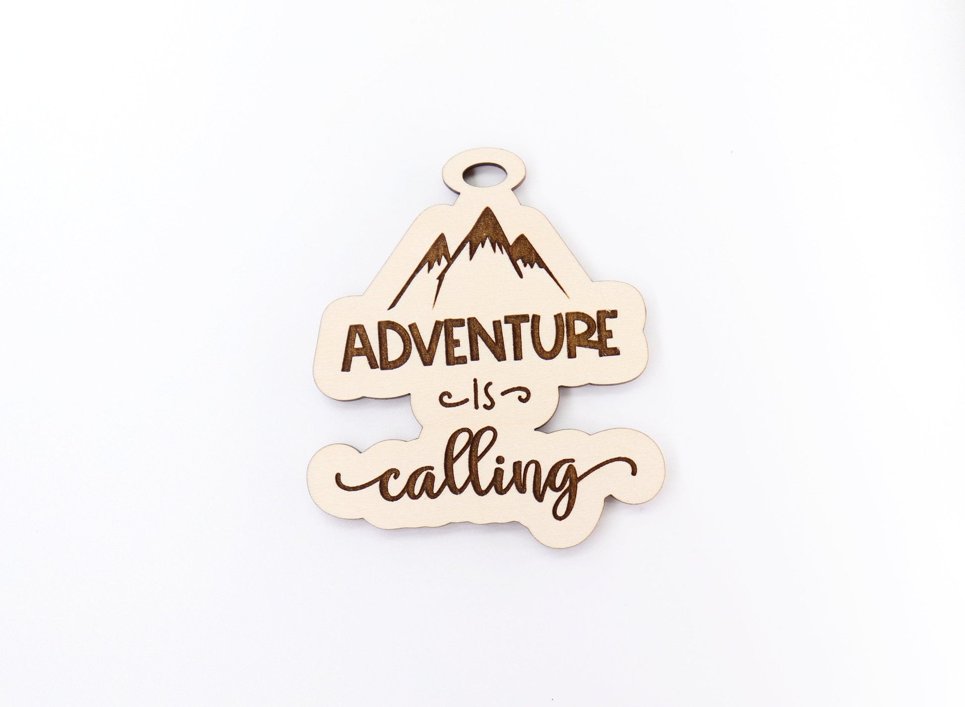 Adventure is calling car charm blank, wood blanks, wood cutouts