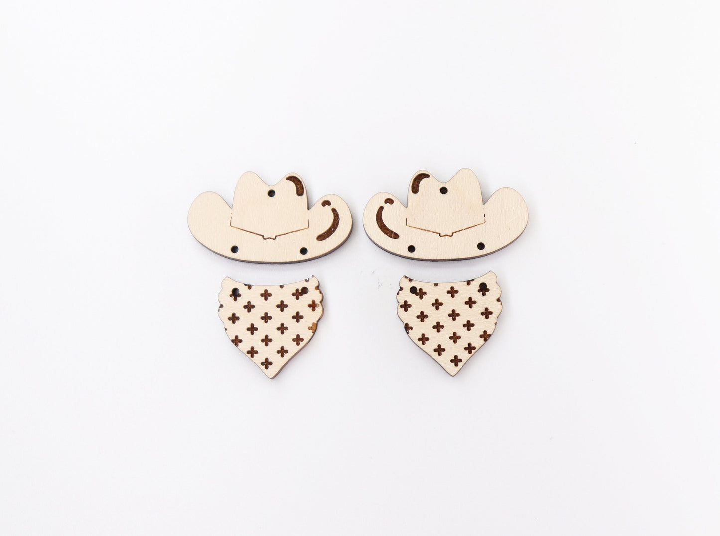 2 Piece Earring blanks, wood blanks, DIY earrings