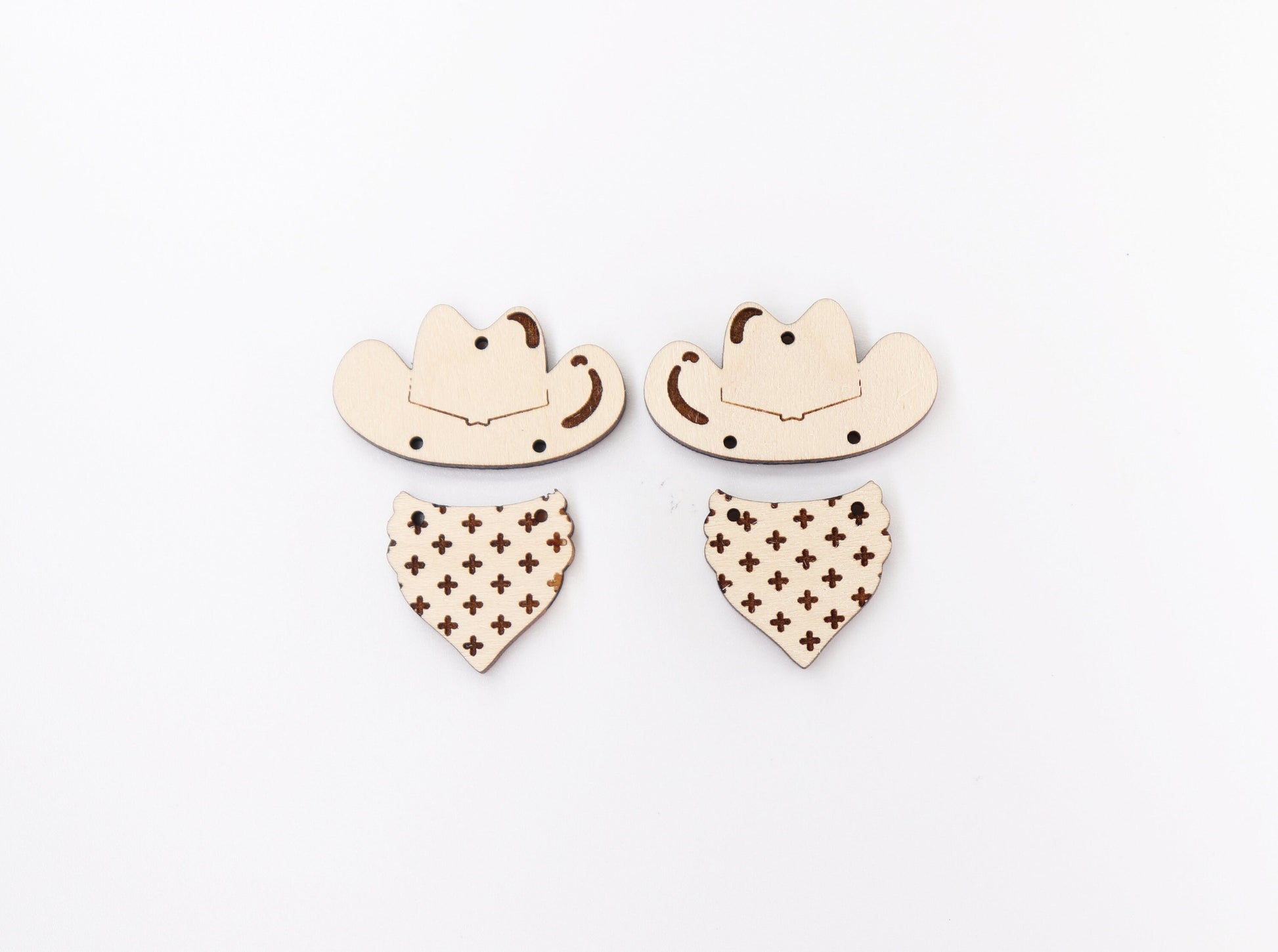 2 Piece Earring blanks, wood blanks, DIY earrings