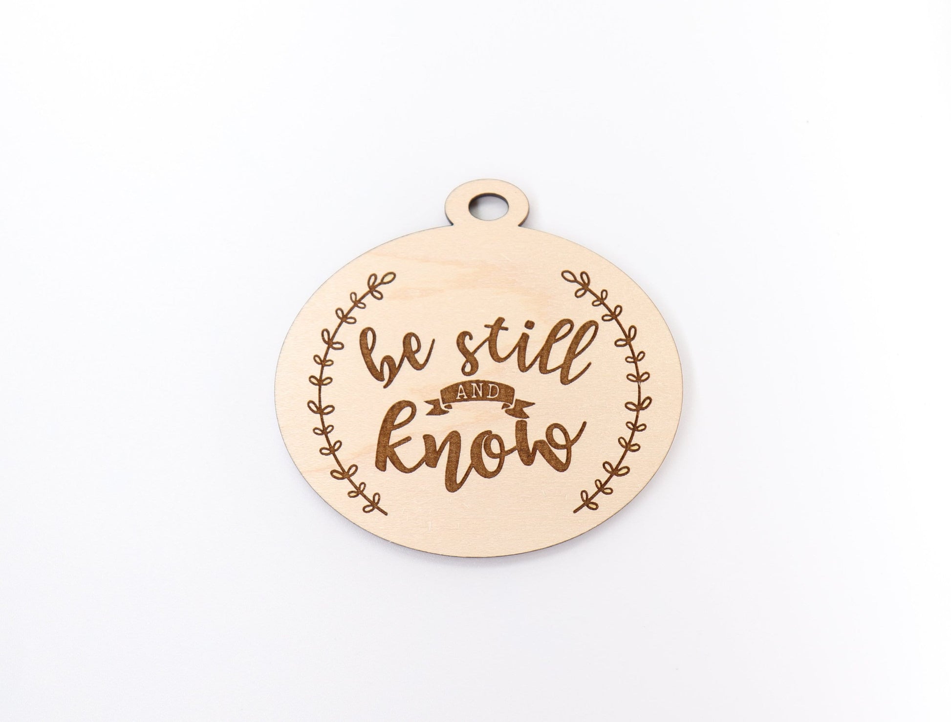 Be still and know car charm, car charm blank, wood blanks, wood cutouts