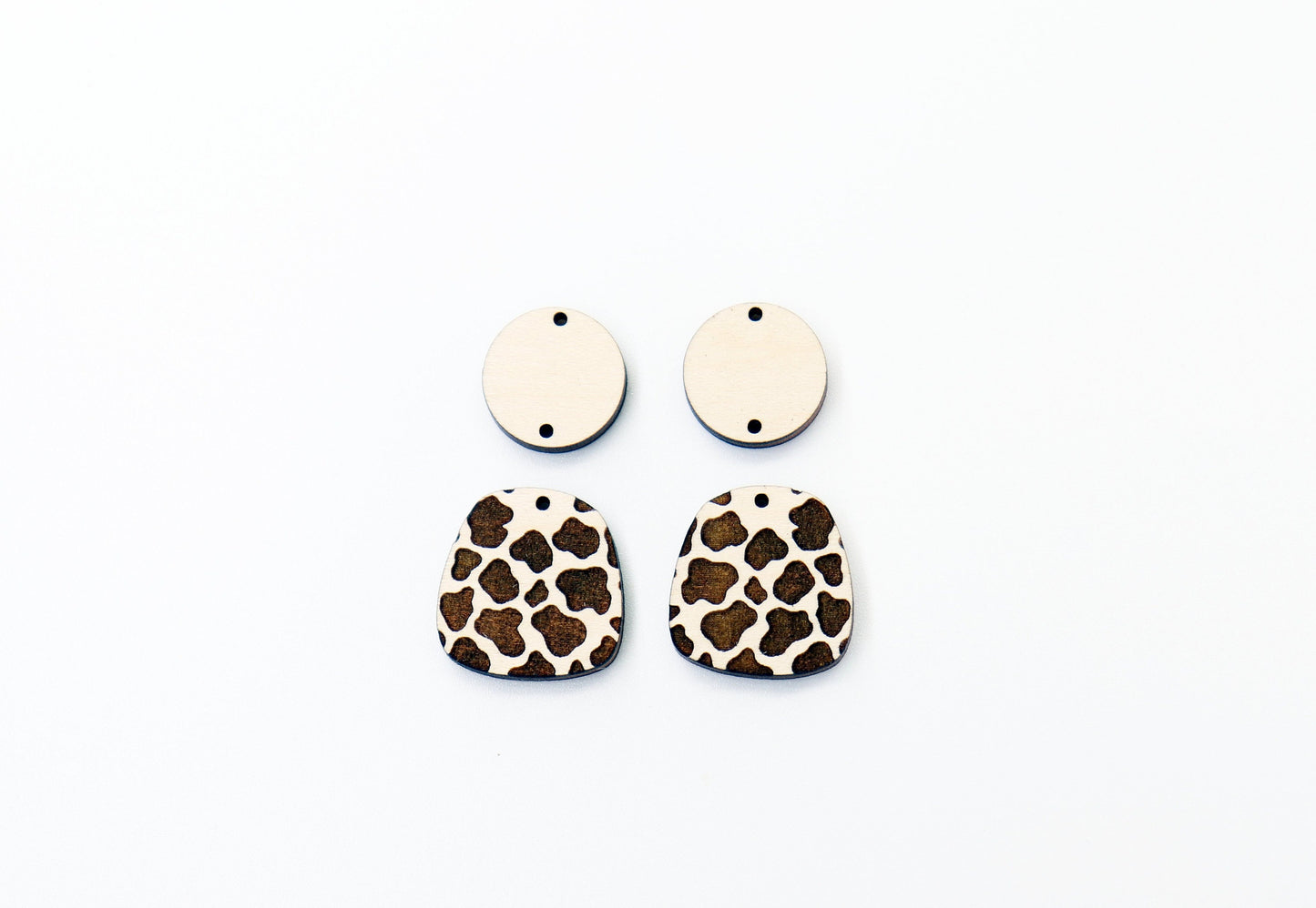 Cow print earring blanks, earring blanks, earring making