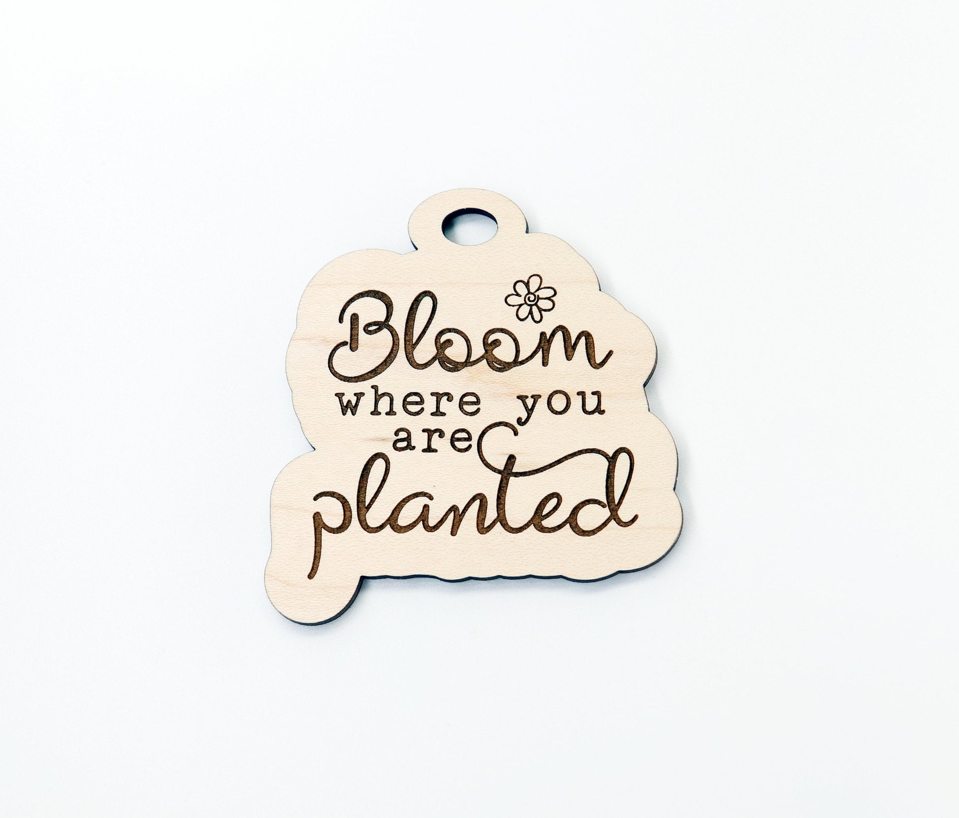 Bloom car charm blank,  wood blanks