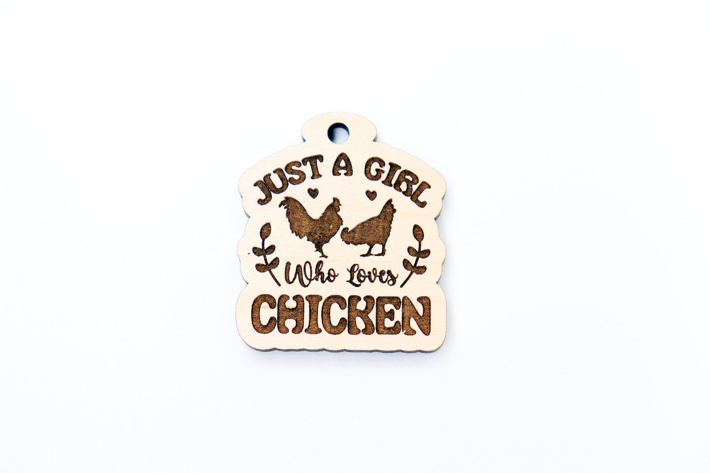 Chicken Keychain blanks, keychain blanks, wood blanks