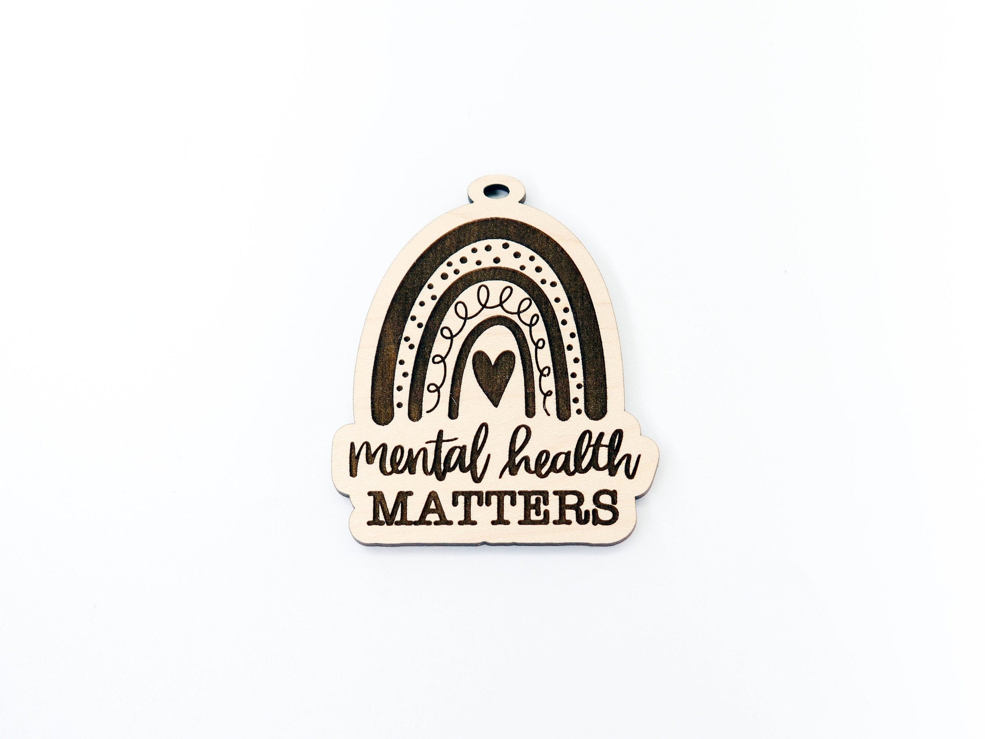 Mental health car charm, car charm blank, wood blanks, wood cutouts