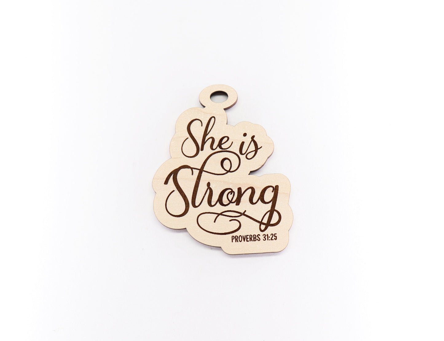 She is strong charm blank,  wood blanks, wood cutouts