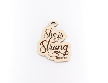 She is strong charm blank,  wood blanks, wood cutouts