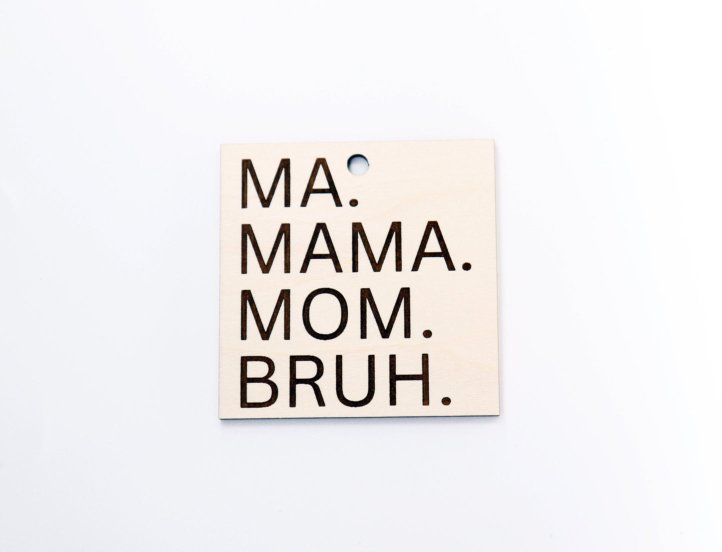 Ma Car charm blank,  wood blanks, wood cutouts, mama charm